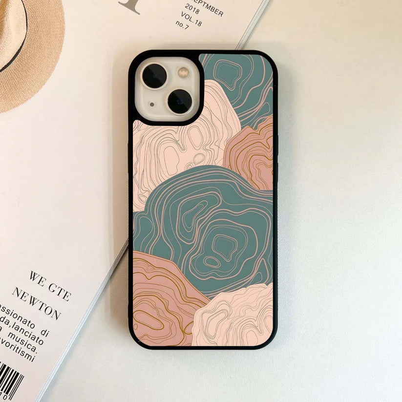 Topographic Pattern Glass Case
