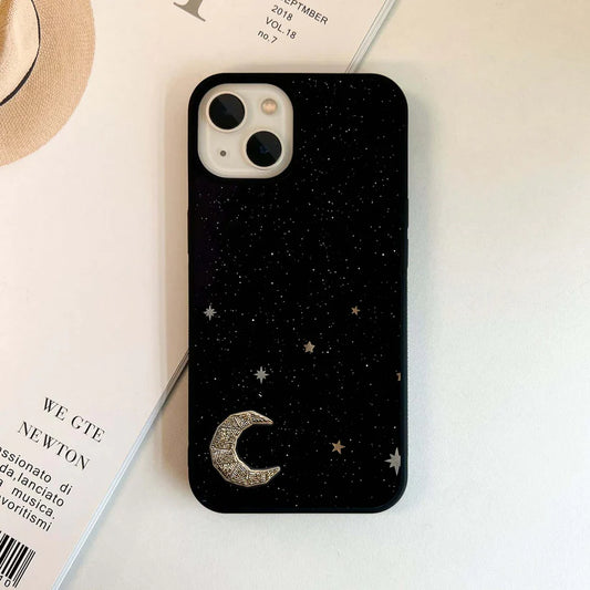 Twinkle Star With Half Moon Glass Case