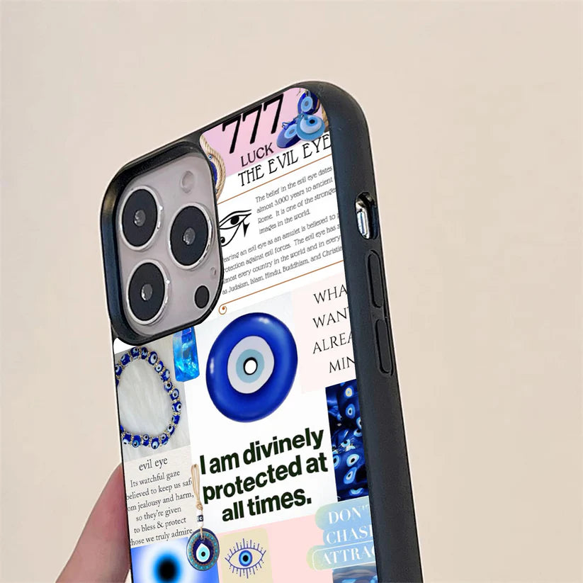 Aesthetic Evil Eye Glass Case