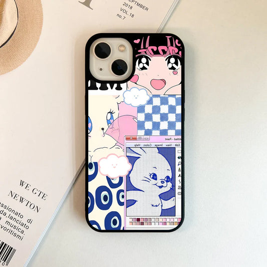 Kawaii Cloud Pop Glass Case