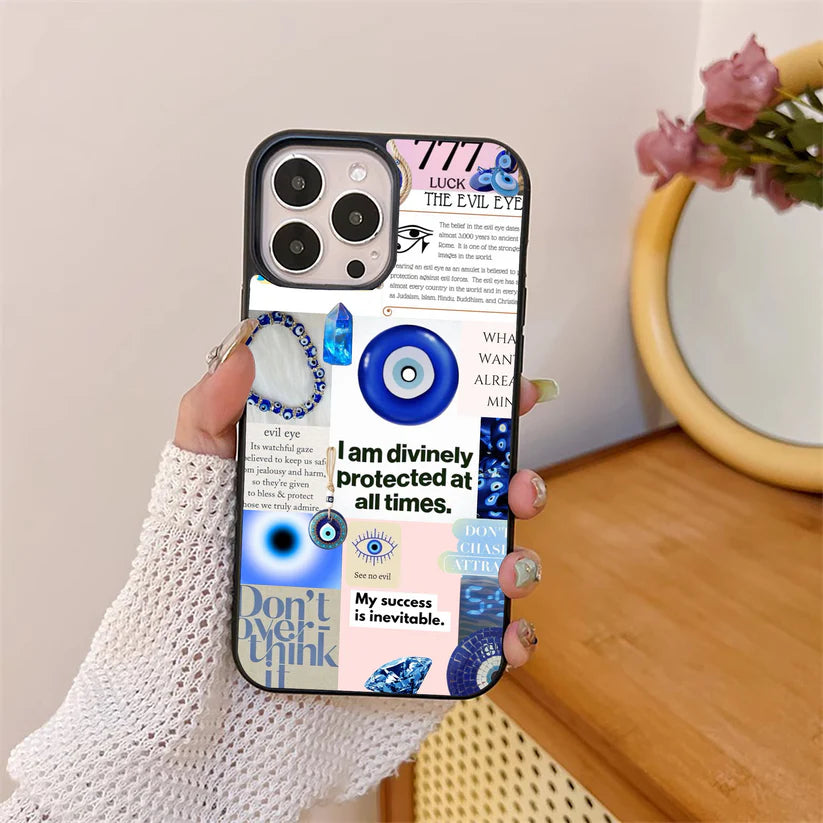 Aesthetic Evil Eye Glass Case