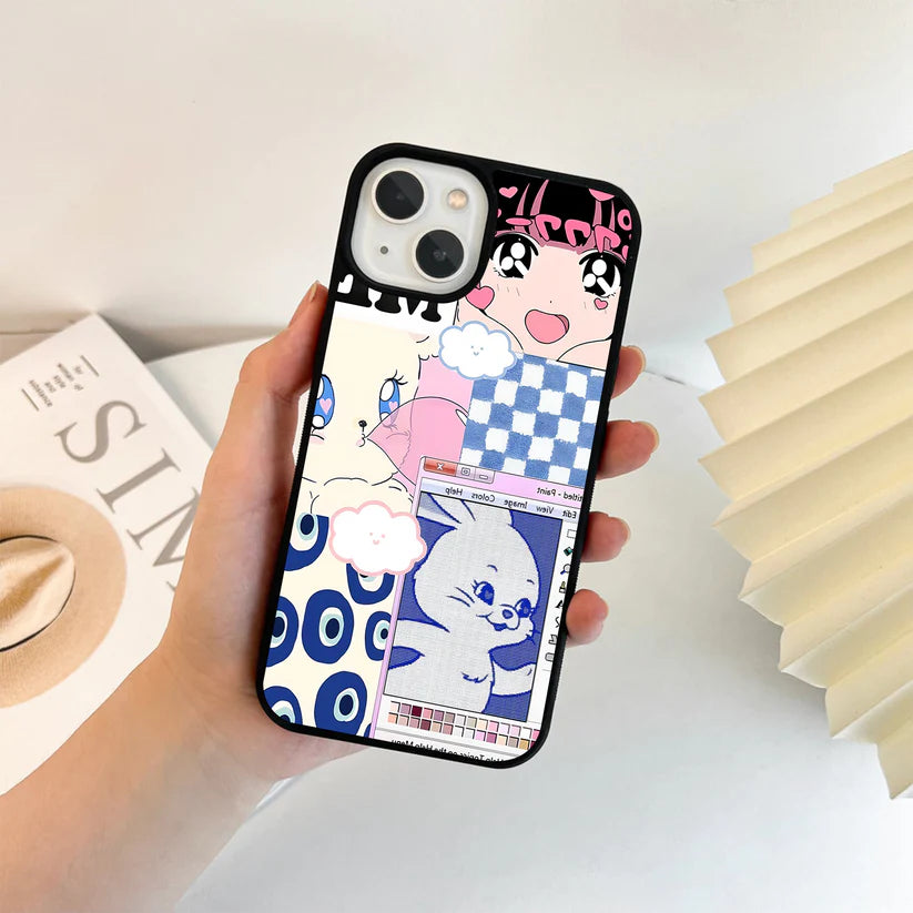 Kawaii Cloud Pop Glass Case