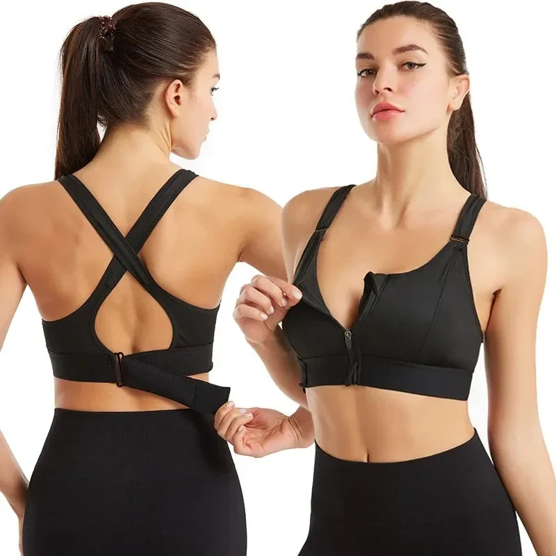 Pack Of-3 Fitness Cross Padded Sport Bra by Brahauz