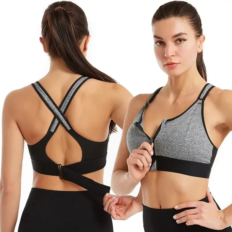 Pack Of-3 Fitness Cross Padded Sport Bra by Brahauz