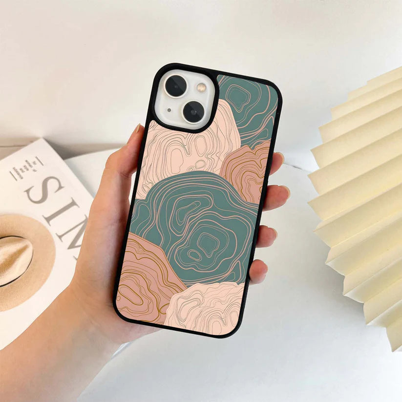 Topographic Pattern Glass Case