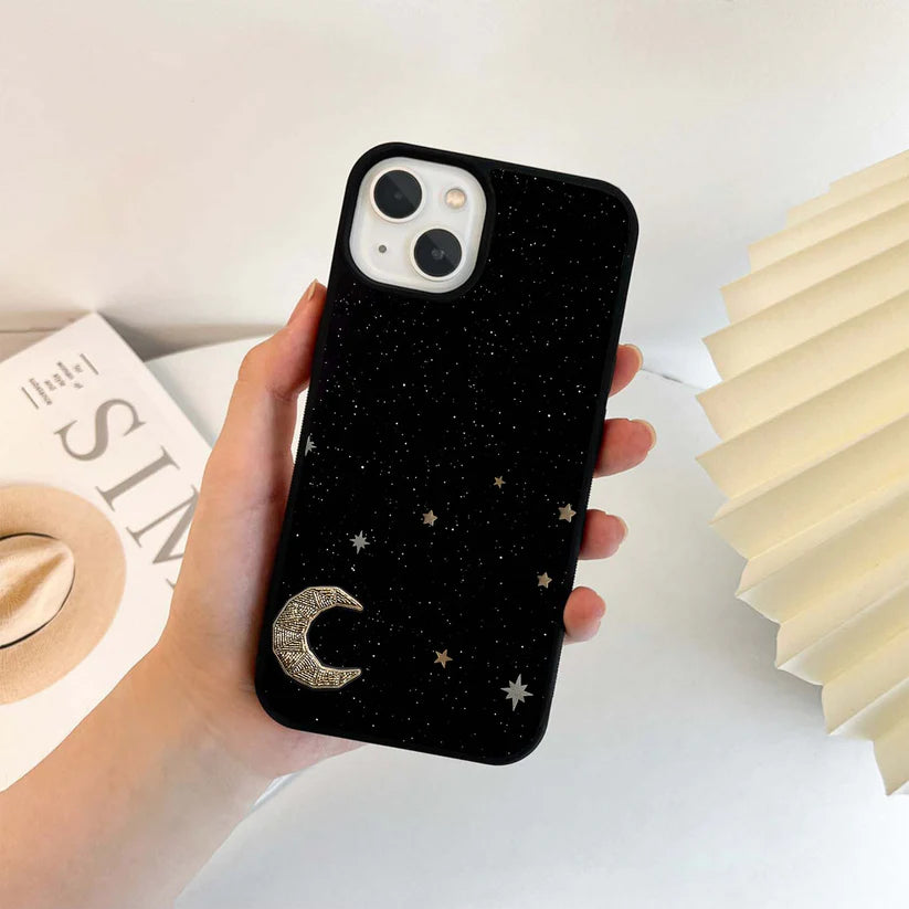 Twinkle Star With Half Moon Glass Case