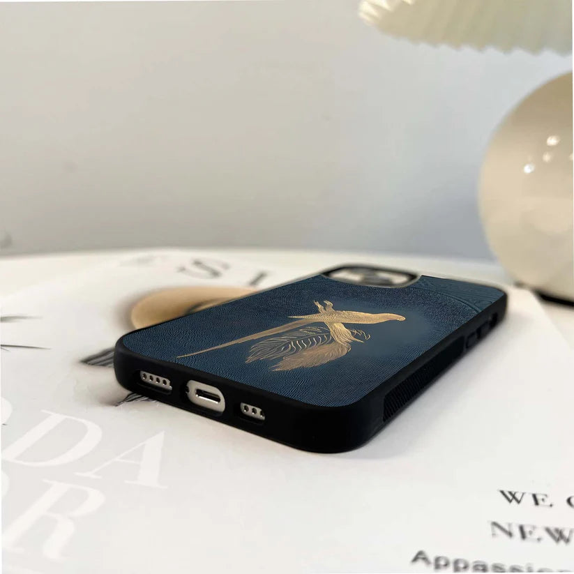 Golden Parrot Elegance Glass Case
