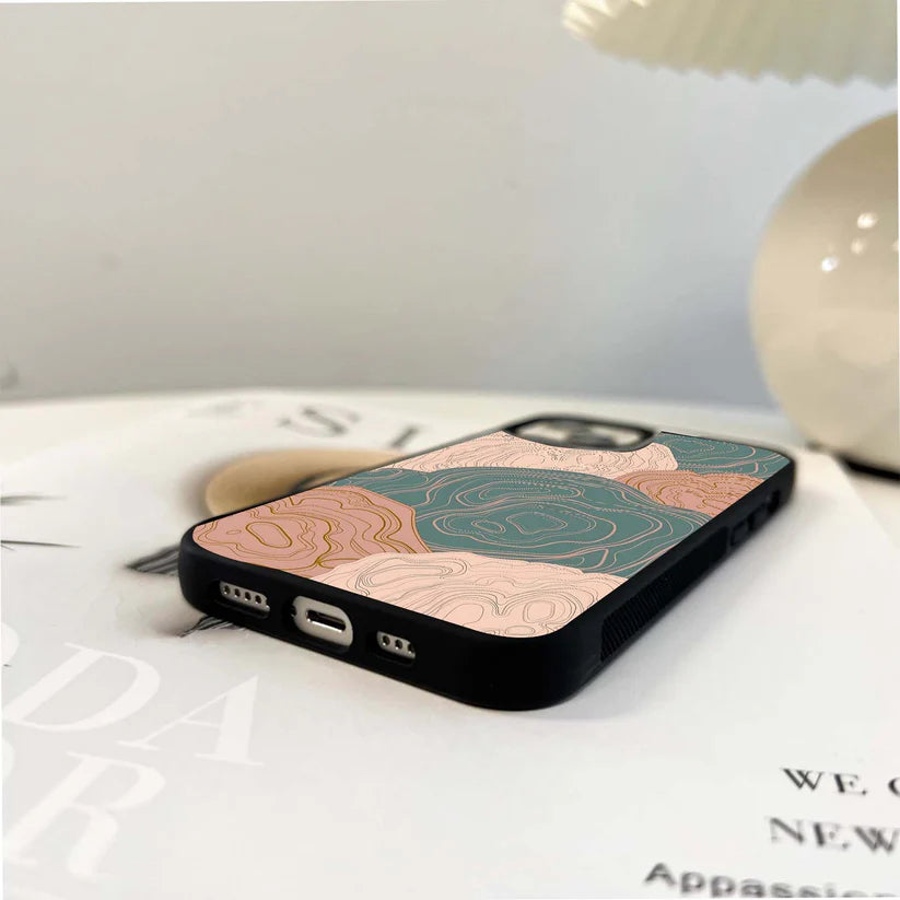 Topographic Pattern Glass Case